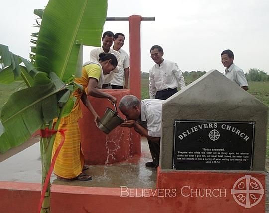 Well Replaces Pond as Water Source