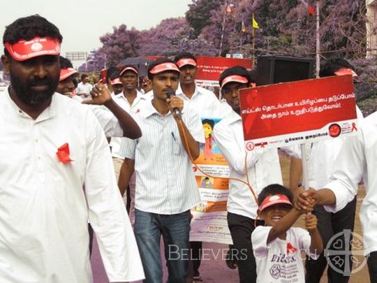 Believers Church Chennai Diocese AIDS awareness rally