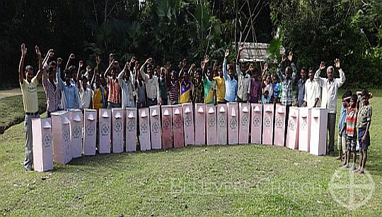 Believers Church Changlang Distributes BioSand Water Filters to Community