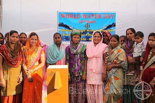 Delhi Diocese Distributes Forty BioSand Filters on World Water Day 