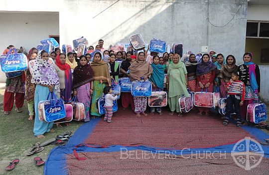 Poor Families in Haryana Receive Blankets on  Founder’s Day