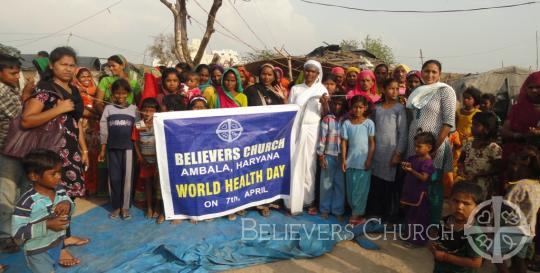 Believers Church Haryana distributes vitamins on World Health Day