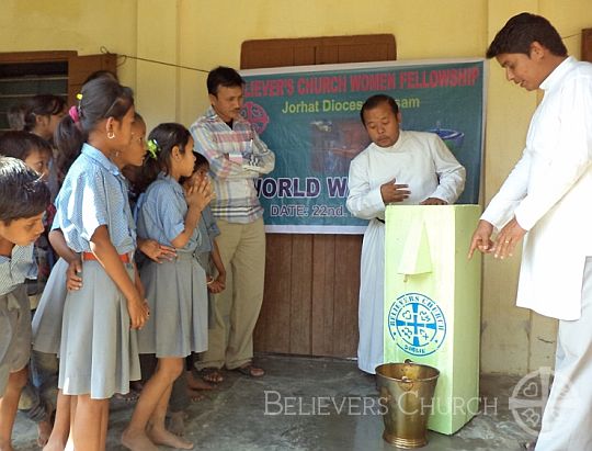 Primary School Gets BioSand Water Filter on World Water Day in Jorhat Diocese