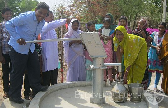 Villagers Receive a New Bore Well in the Diocese of Odisha