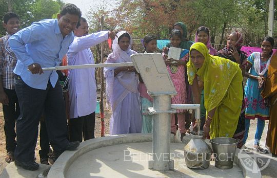 Villagers Receive a New Bore Well in the Diocese of Odisha