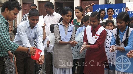 Women’s Fellowship Observes Global Hand Washing Day in a Slum
