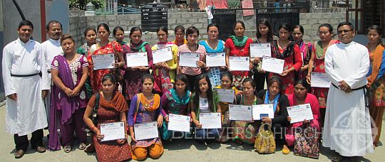 Diocese of Pokhara Conducts Tailoring Graduation Ceremony 