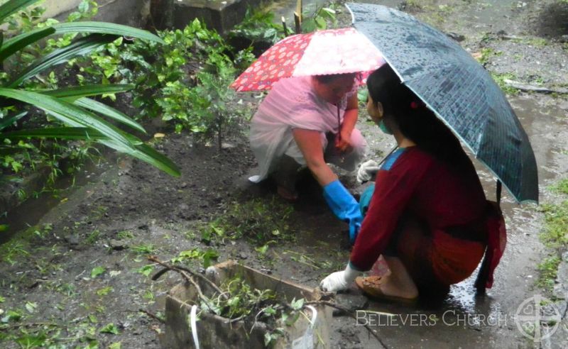 Women’s Fellowship Cleaned Public Places during Independence Day in Sikkim