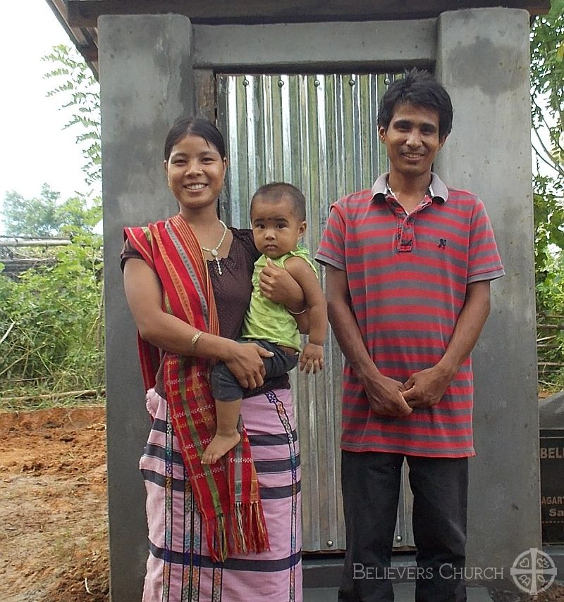 Tribal Families Receive New Toilets in Diocese of Agartala 