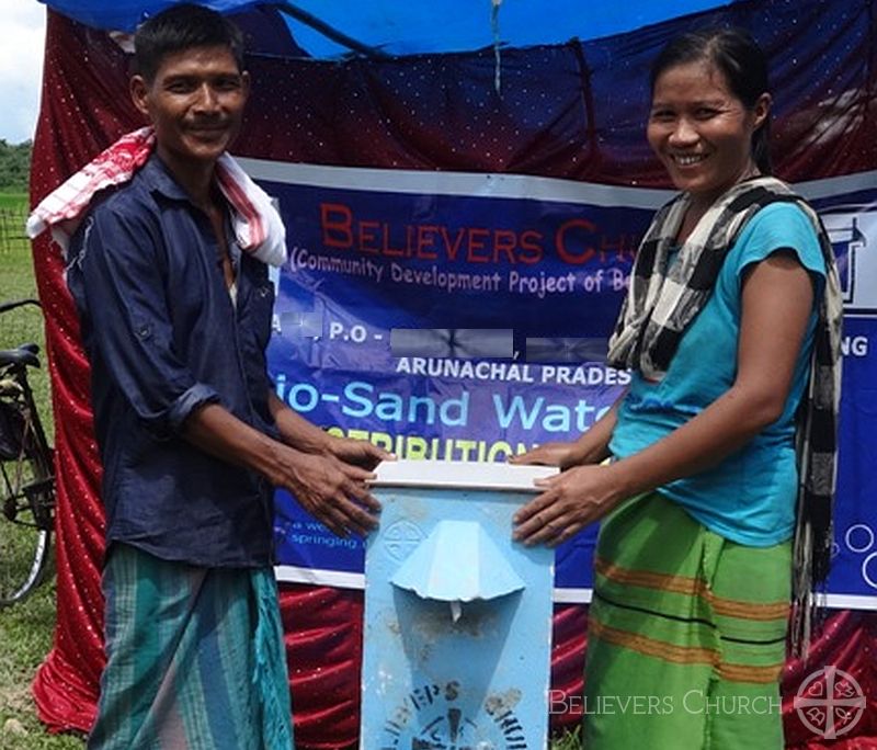 BioSand Water Filter Purifies Iron-Contaminated Water in Believers Church Changlang