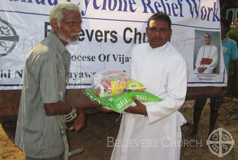 Diocese of Vijayawada Starts Relief Works for Hudhud Victims in Andhra Pradesh