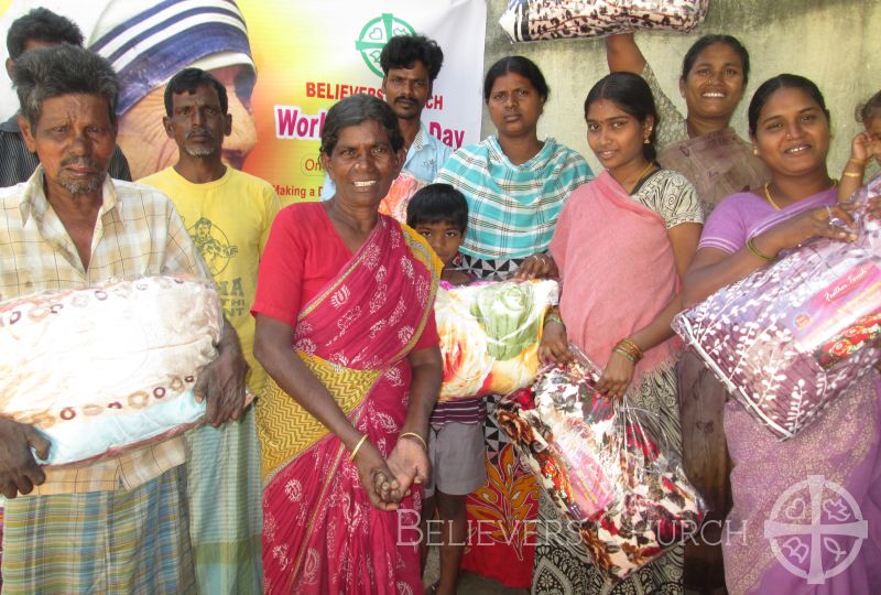 Blankets Distributed in Diocese of Chennai on World Leprosy Day