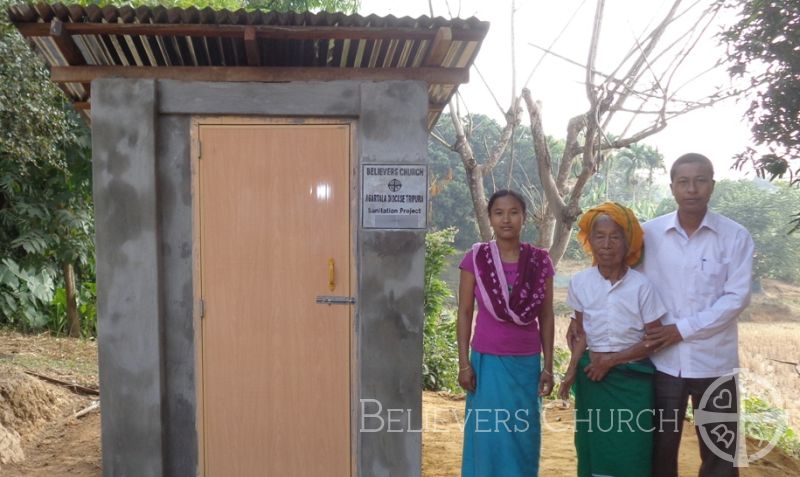 Nine Families Receive New Toilets In Diocese of Agartala