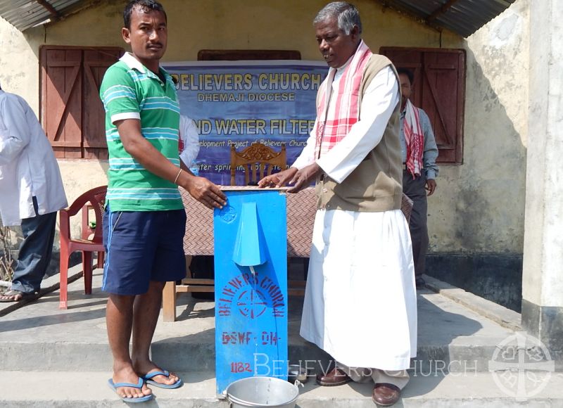 Flood-Affected Villagers Receive New BioSand Water Filters in Diocese of Dhemaji