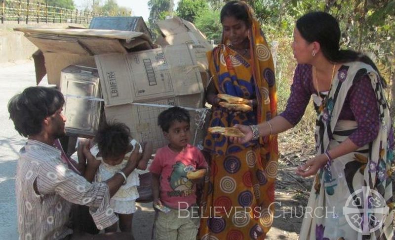 Beggars Receive Food Packets on Founder’s Day