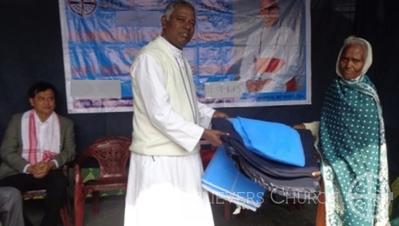 Bishop B. Sunderraj Distributes Gifts Items to 3,100 Families in Diocese of Jorhat