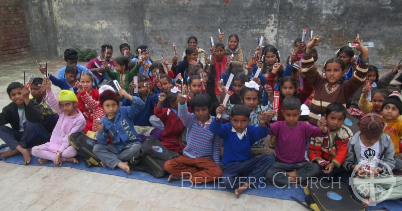 Diocese of Chandigarh Distributes School Supplies to Underprivileged children