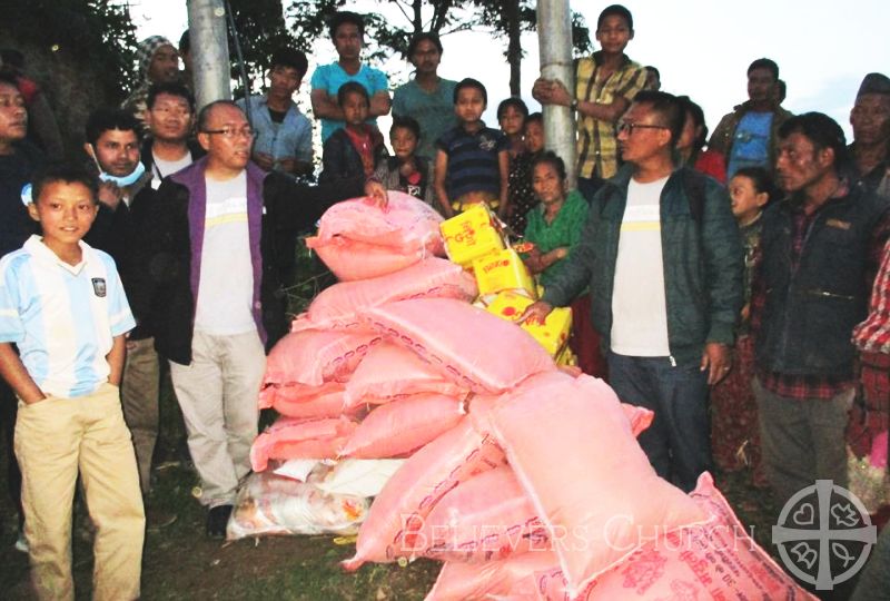 15 Families in Sindhupalchok Receive Help from Diocese of Kathmandu
