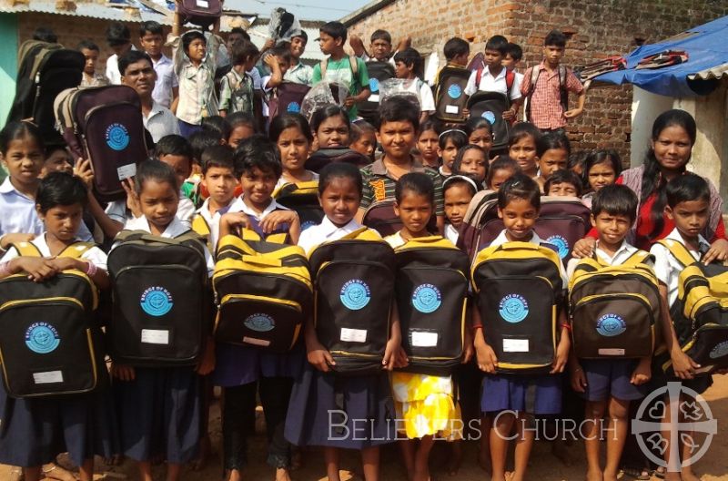 Children Receives School Supplies in Diocese of Odisha