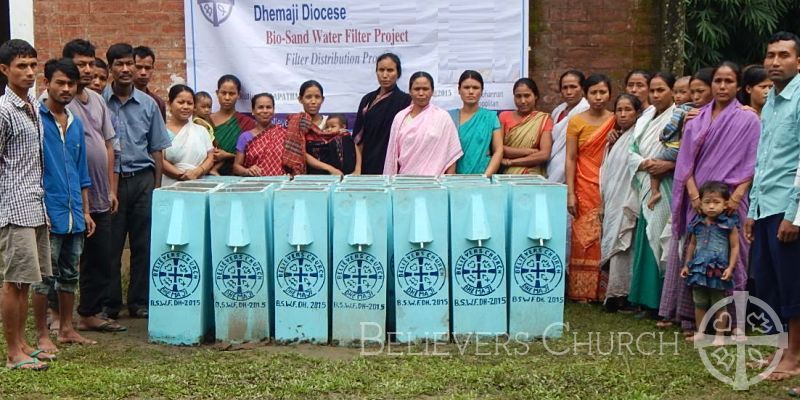 30 Families Receive BioSand Water Filters in Diocese of Dhemaji