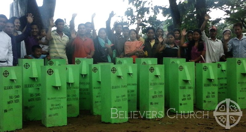 28 Families Receive New Filters in Diocese of Imphal