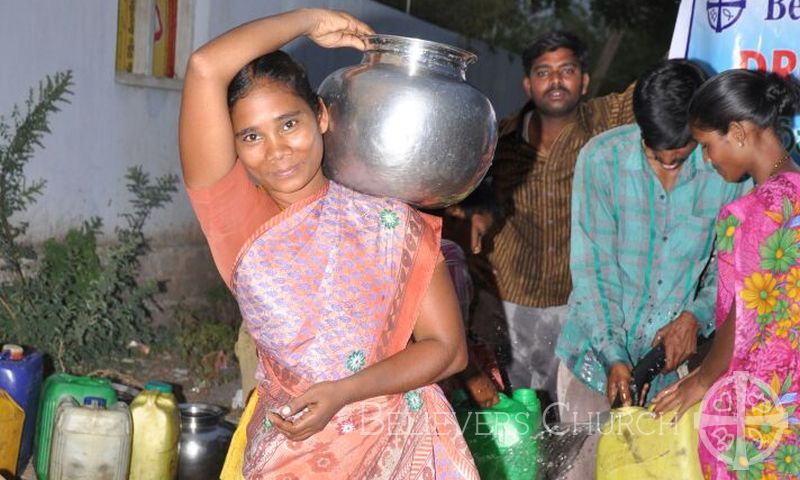 Diocese of Hyderabad Provides 30,000 Liters of Water in Six Villages in Telangana