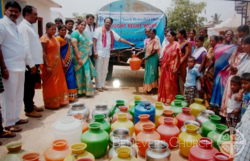 Diocese of Hyderabad Initiates Water Relief Work in One More Drought-Hit Village in Mahbubnagar District