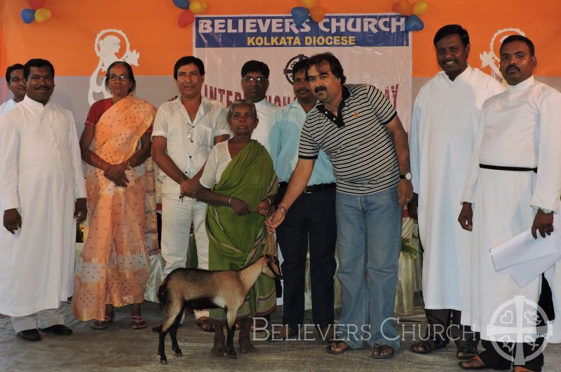 Diocese of Kolkata Gifts Goats to 50 Widows