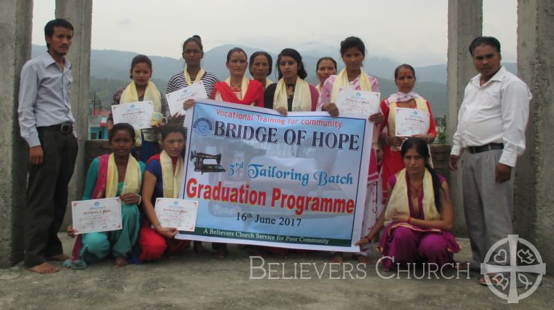 12 Women Graduate with Skills in Training in Diocese of Pokhara