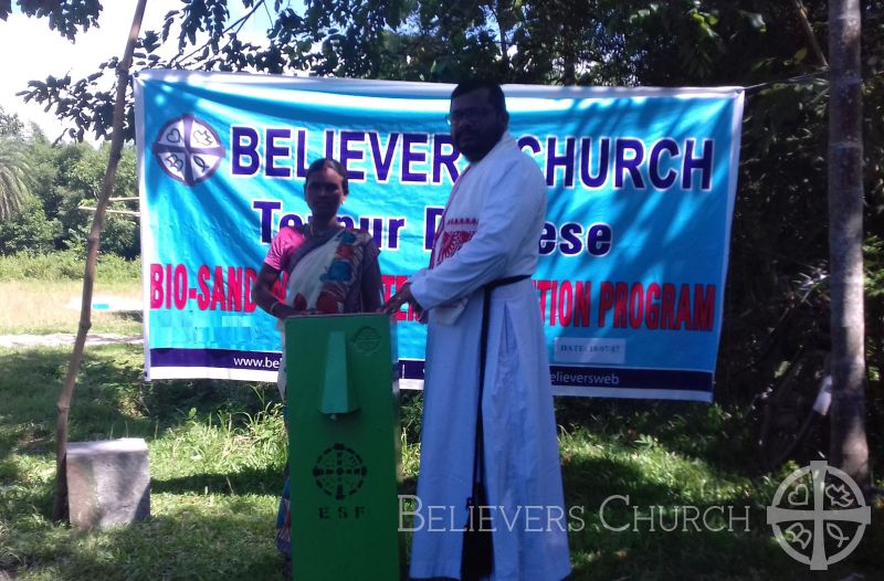 BioSand Water Filters Distributed to 35 Underprivileged Families in Diocese of Tezpur